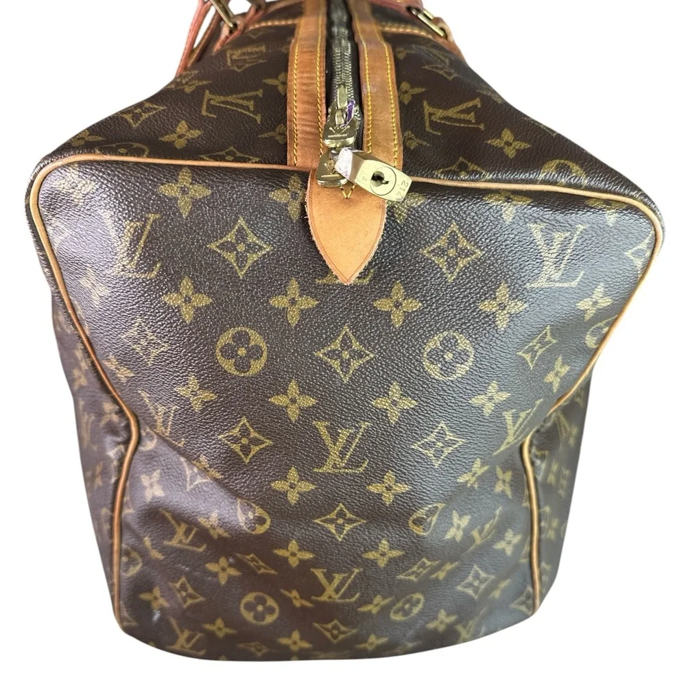 Louis Vuitton Vintage Sac Souple Brown Monogram Keepall Duffle Bag - Picture 4 of 12